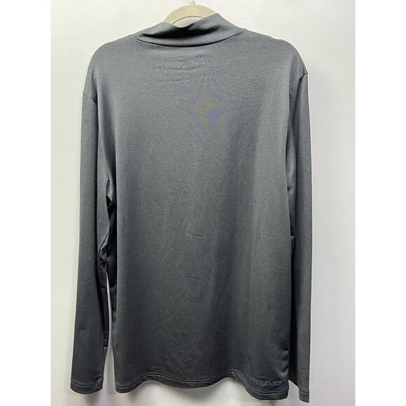 Head Mens Shirt Gray‎ LS Mock Performance Athletic Training Base Layer Shirt XL - Picture 5 of 5